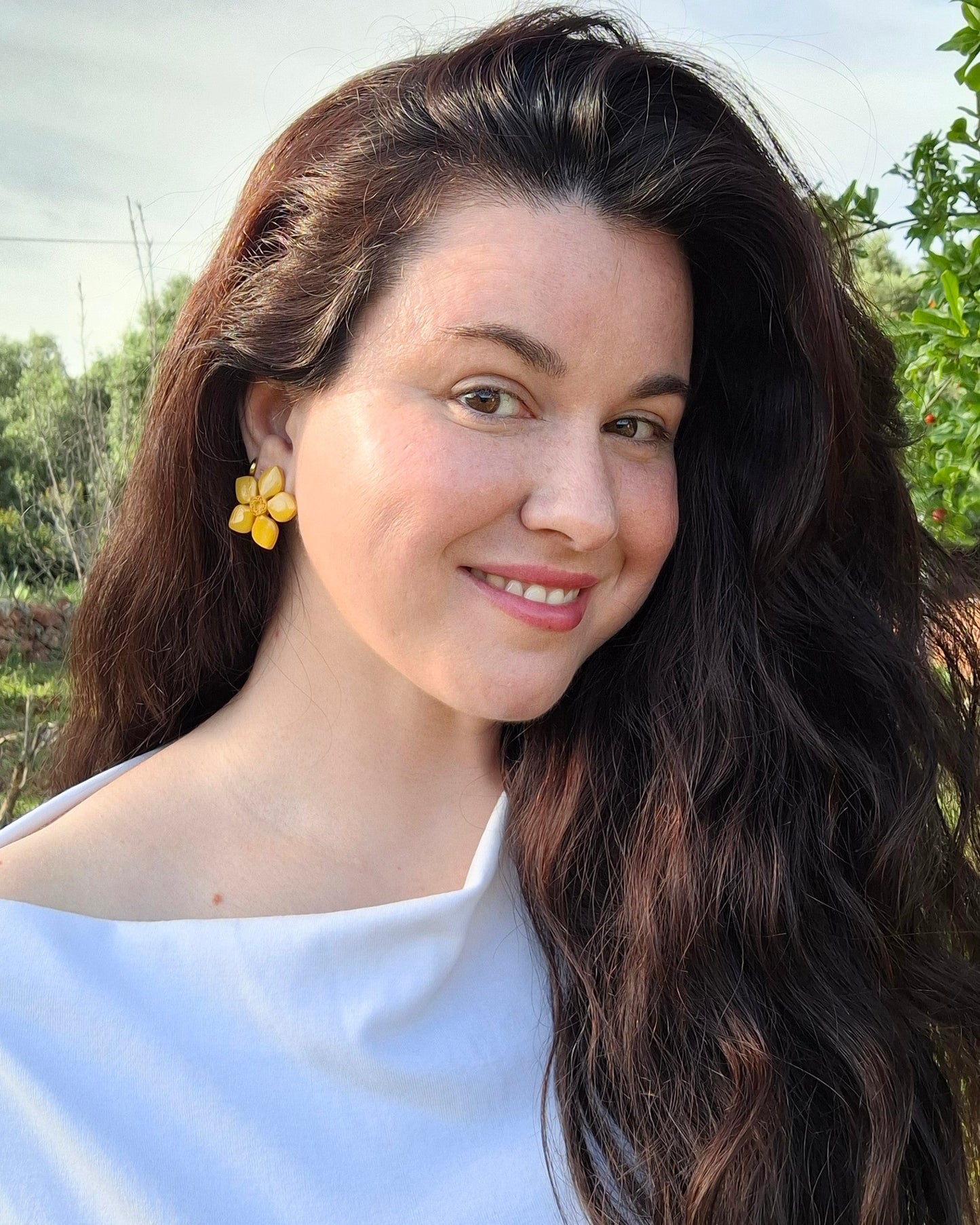 New SPRING - Pendientes Flor mostaza