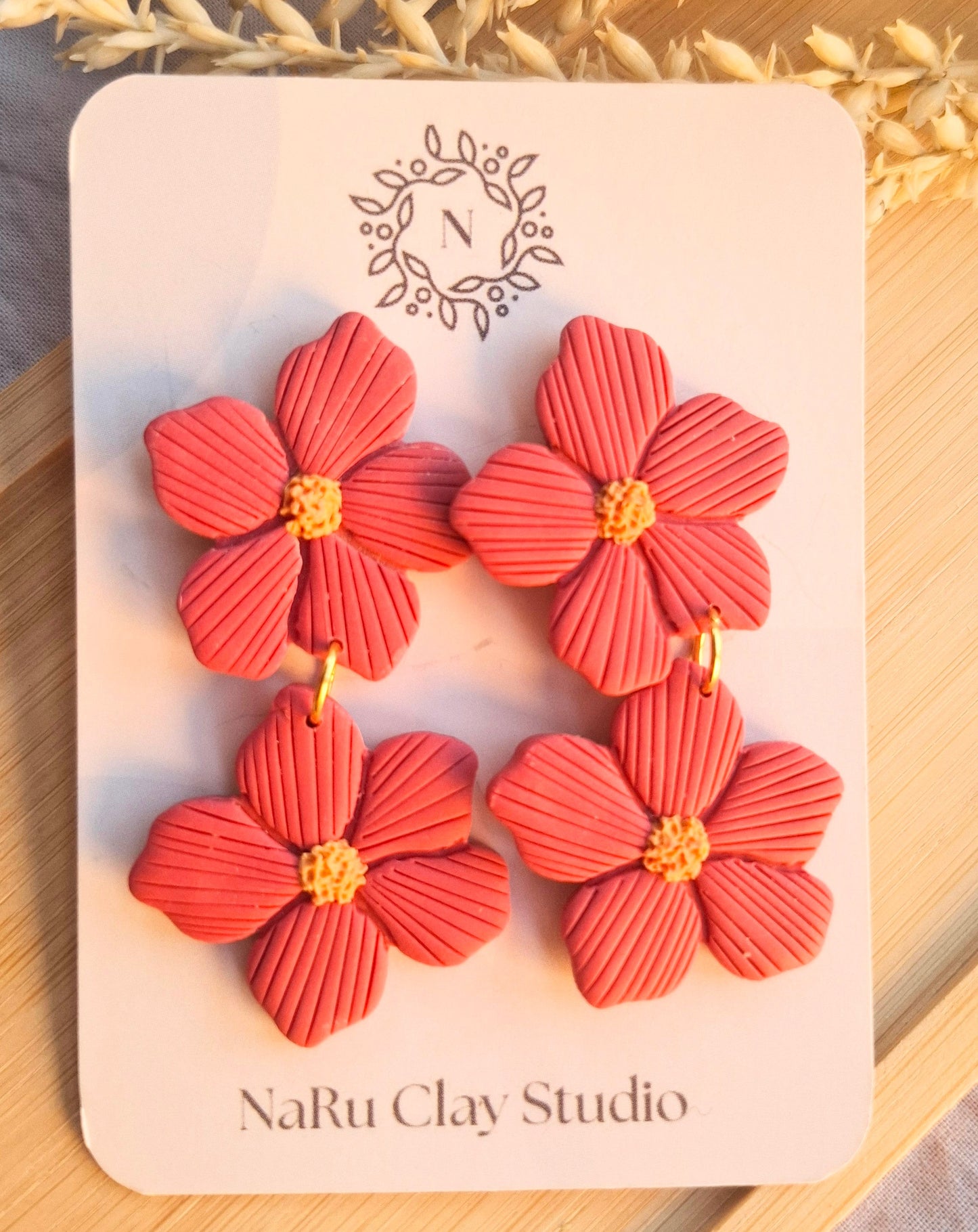 SPRING - Pendientes Flor doble